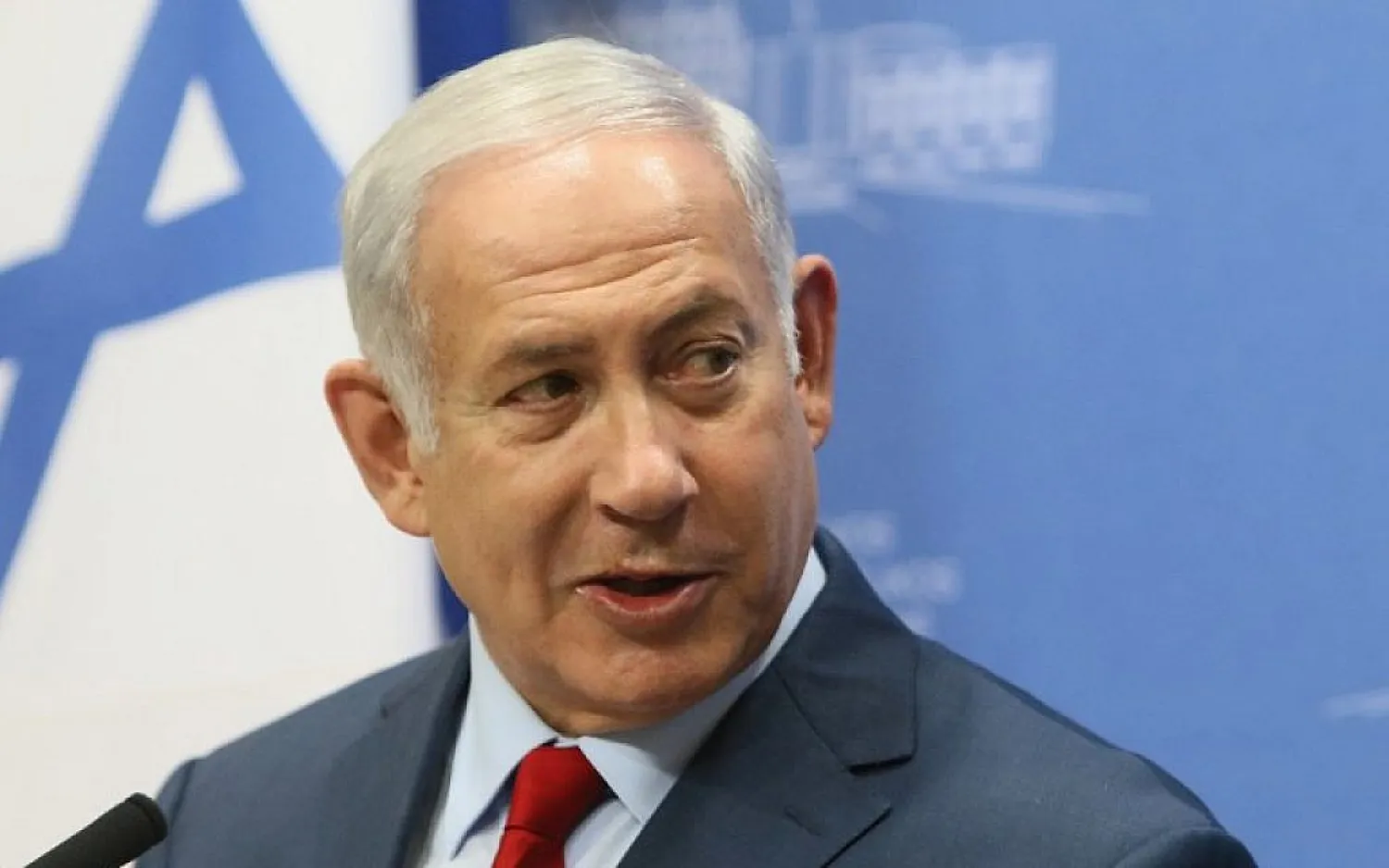Israeli Prime Minister Benjamin Netanyahu August 23, 2018. (AFP PHOTO / Petras Malukas)