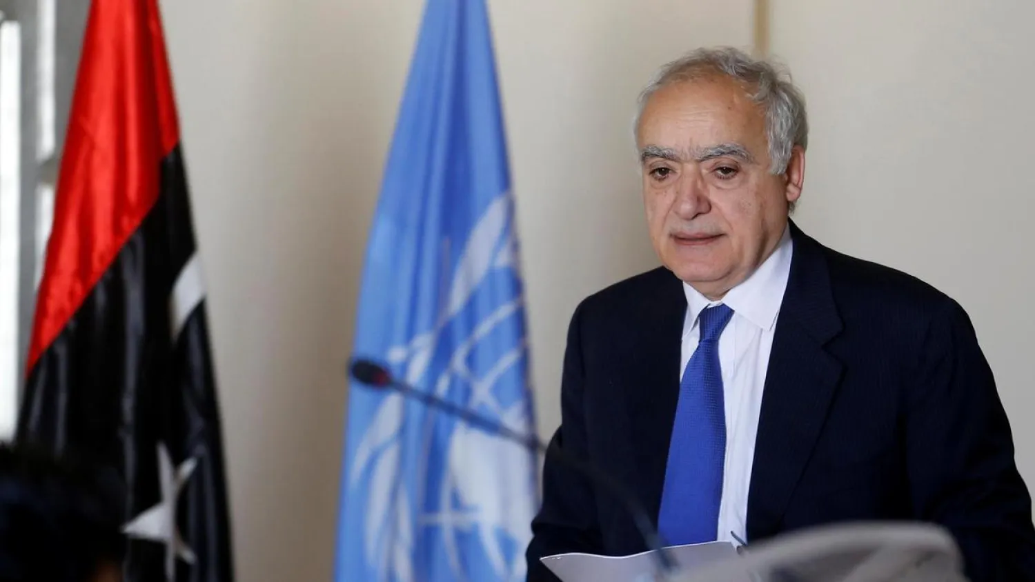 UN Special Envoy to Libya Ghassan Salame said parliament members were failing to agree on an electoral law to protect own interests. Reuters
