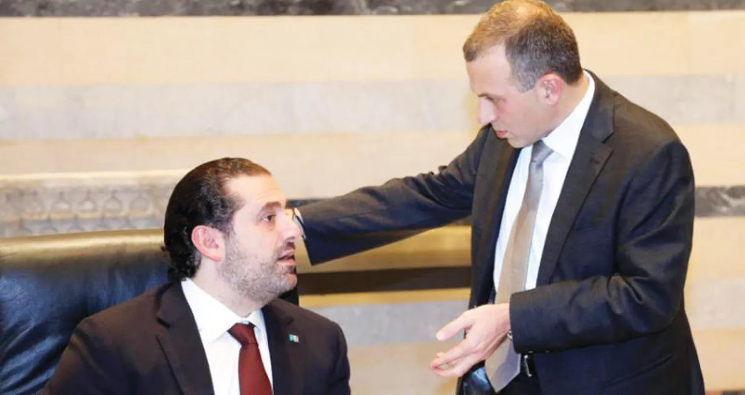 لقاء سابق للوزير جبران باسيل مع الرئيس سعد الحريري
