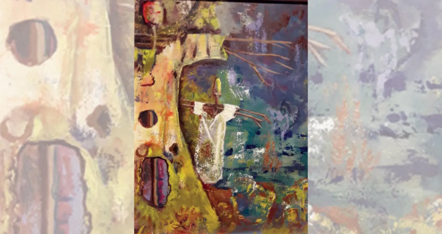 عمل للفنانة نهلة عبد السلام