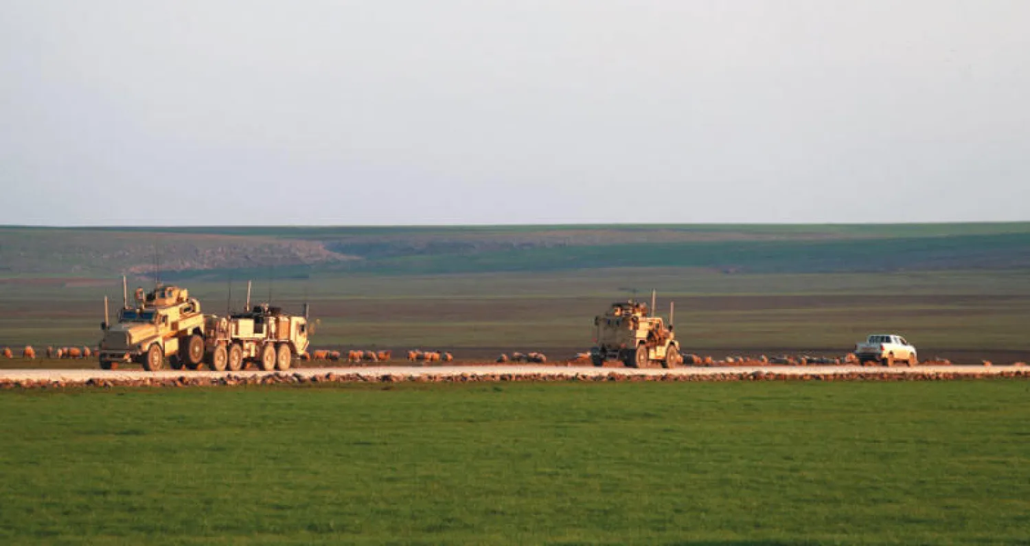 آليات أميركية شمال شرقي سوريا (أ. ف. ب)