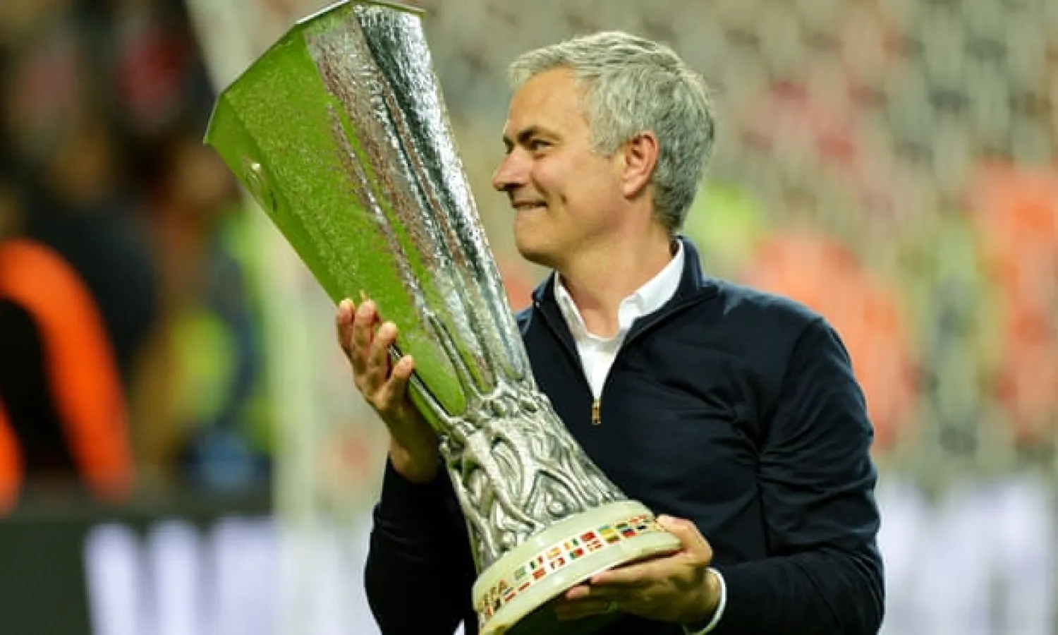  Winning the Europa League in 2017 was as good as it got for Mourinho at United. Photograph: Peter Powell/EPA
