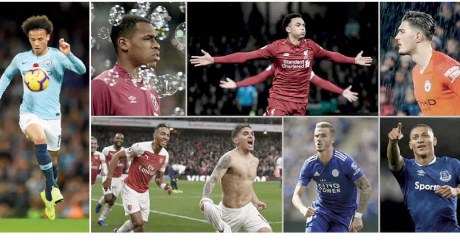 موريتش  -   أرنولد  -   ديوب  -  ريتشارليسون  -   ماديسون  -   توريرا  -   ليروي ساني