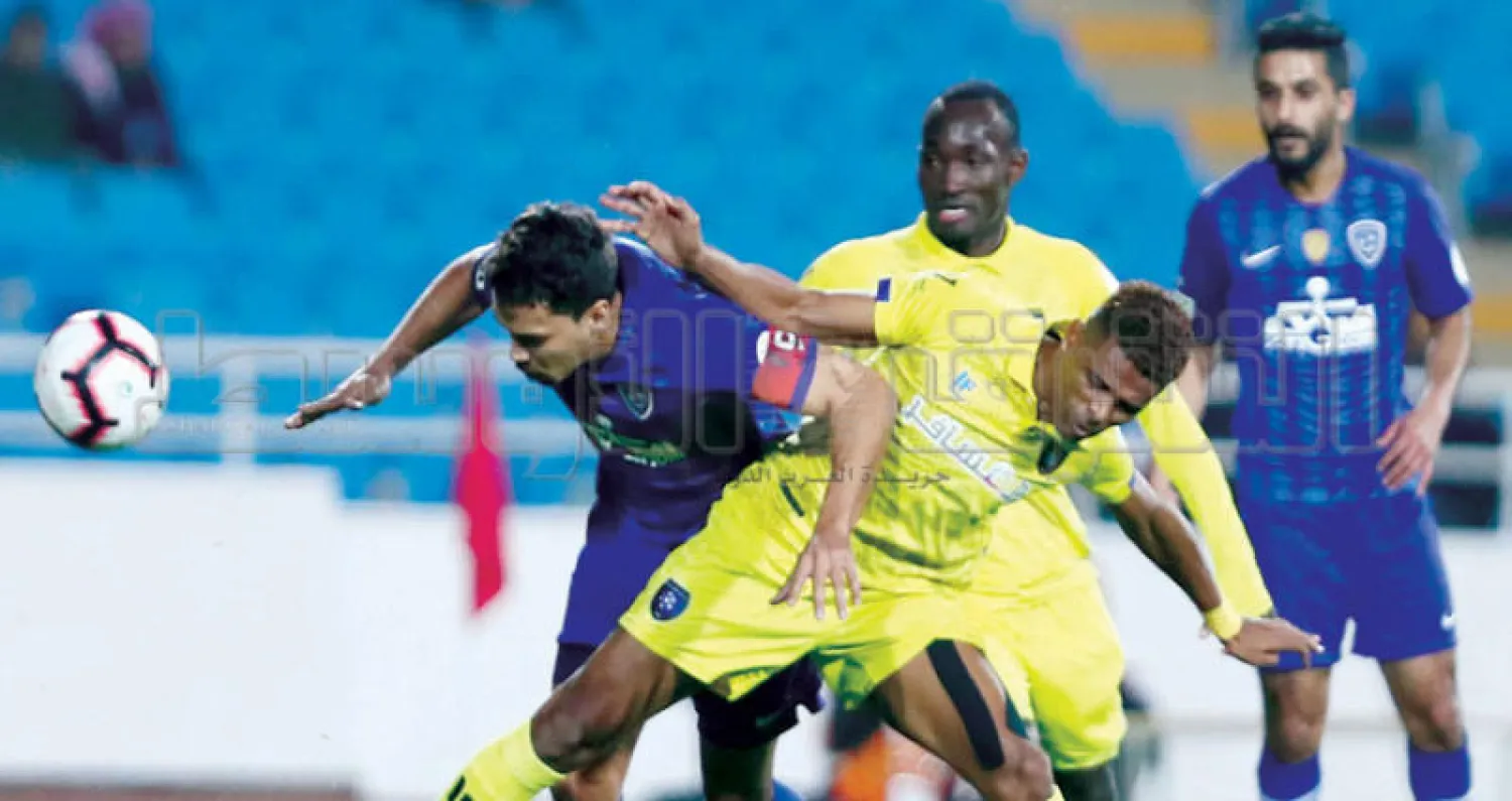 جانب من مواجهة التعاون والهلال (تصوير: سعد العنزي)