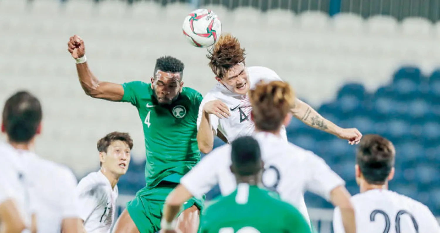 جانب من مباراة السعودية وكوريا الجنوبية الودية (الاتحاد السعودي لكرة القدم)