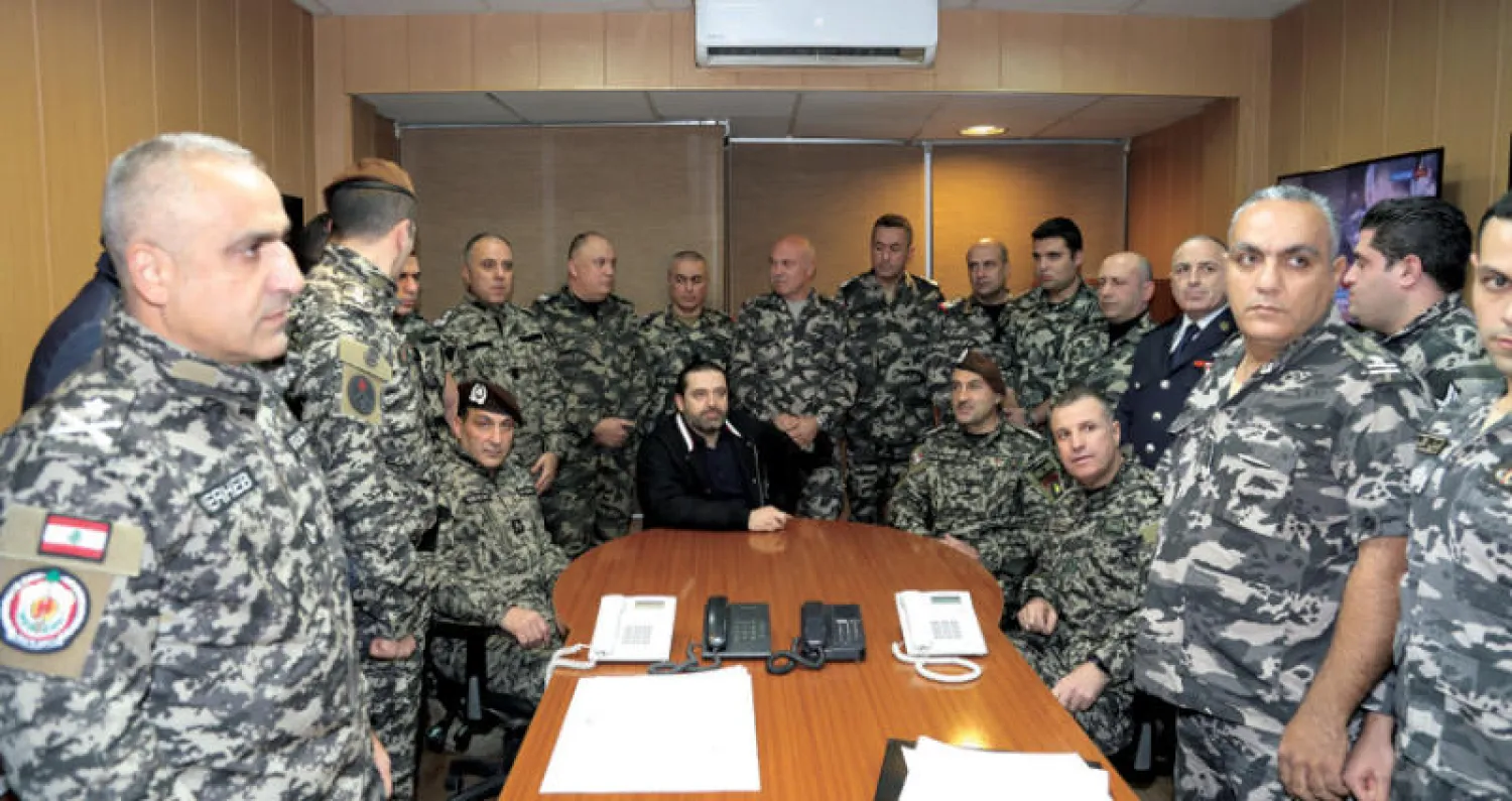 زيارة لرئيس الحكومة المكلف سعد الحريري للجيش اللبناني عشية رأس السنة (دالاتي ونهرا)