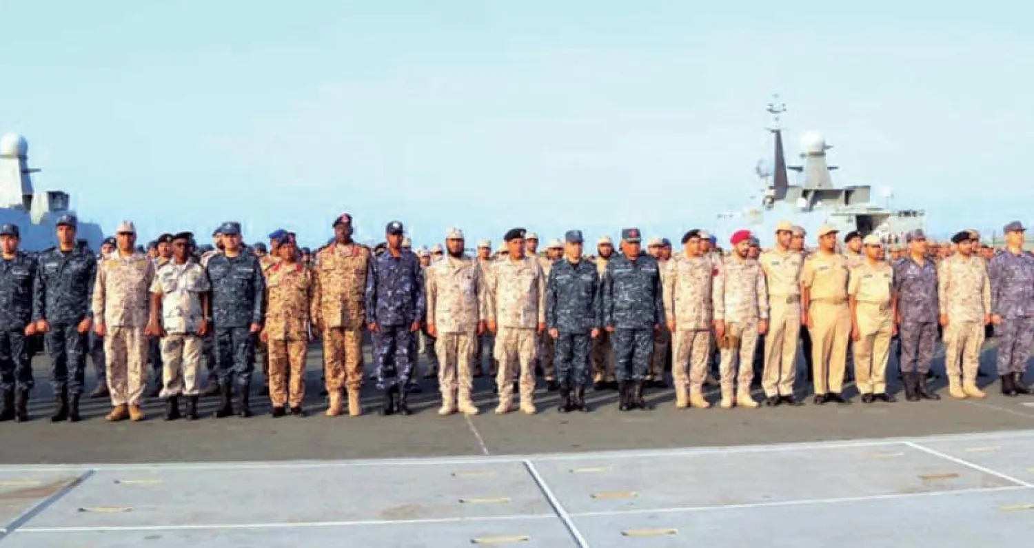 عدد من القوات المشاركة في التدريبات (الصفحة الرسمية للمتحدث العسكري المصري على فيسبوك)