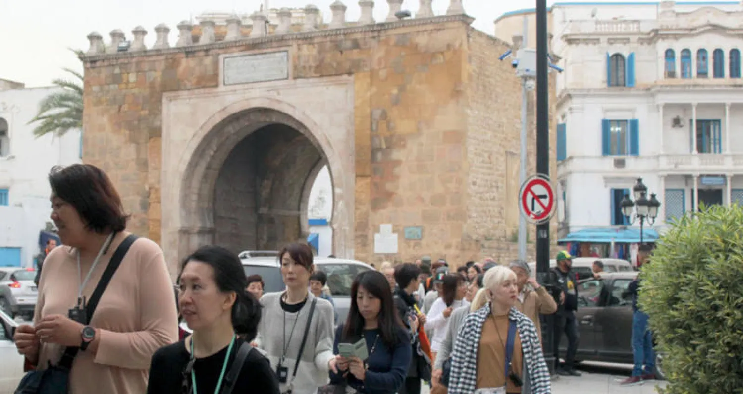 باب البحر الأثري المؤدي إلى سوق المدينة العتيقة