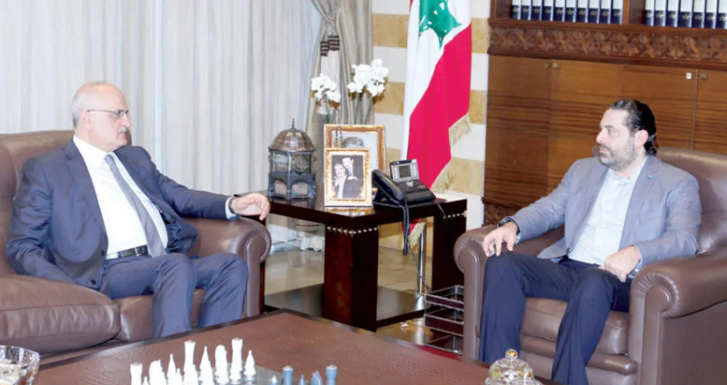 الرئيس سعد الحريري مستقبلاً وزير المال علي حسن خليل (دالاتي ونهرا)