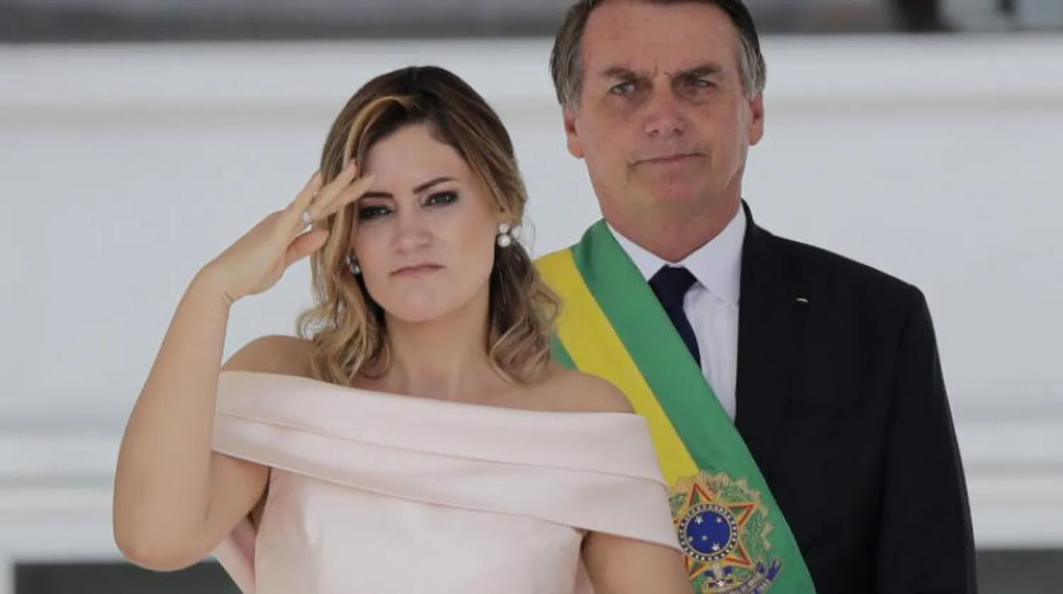 ​Jair Bolsonaro ve eşi Michelle Bolsonaro (AP)