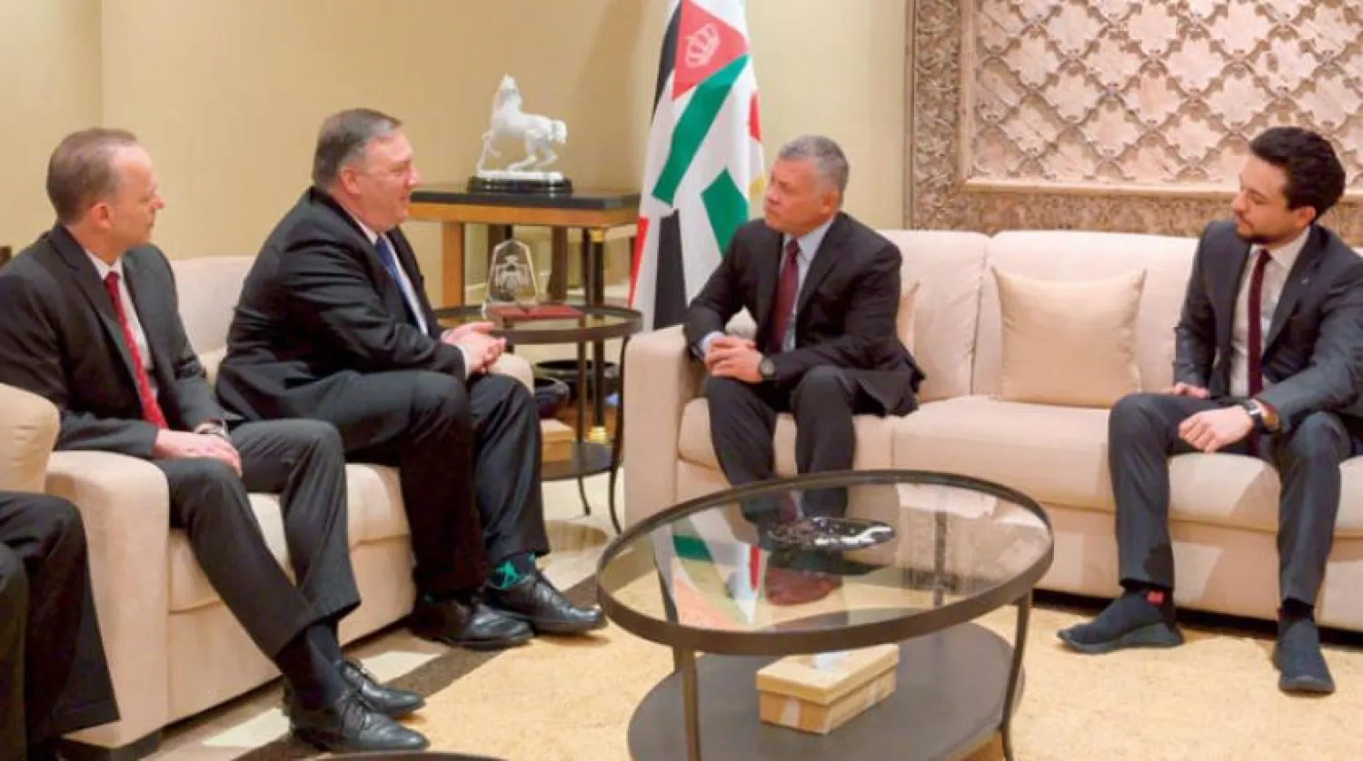ABD Dışişleri Bakanı Pompeo, Ürdün Kralı ile Amman’da bir araya geldi (AFP)