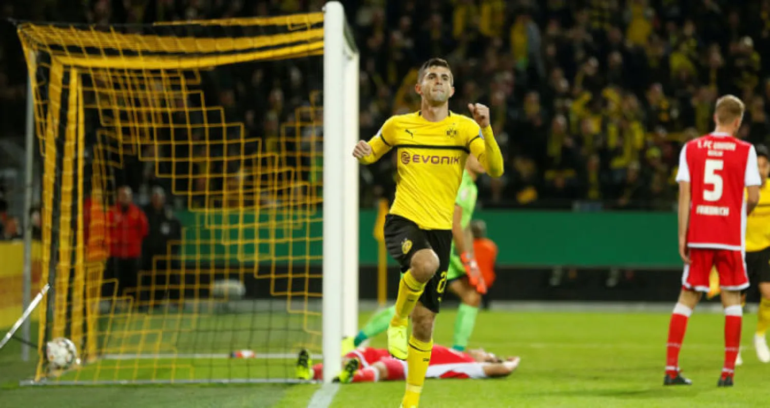 بوليسيتش مهاجم أميركي واعد صنع نجوميته في الدوري الألماني (رويترز)