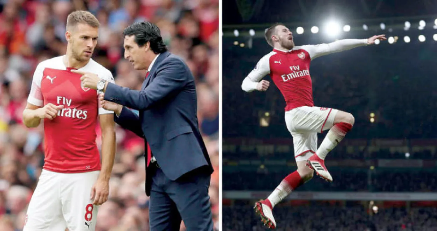 رامزي سجل مع آرسنال أهدافا ستظل في ذاكرة التاريخ  -  المدرب ايمري ربما أخطأ في تقدير قدرات رامزي