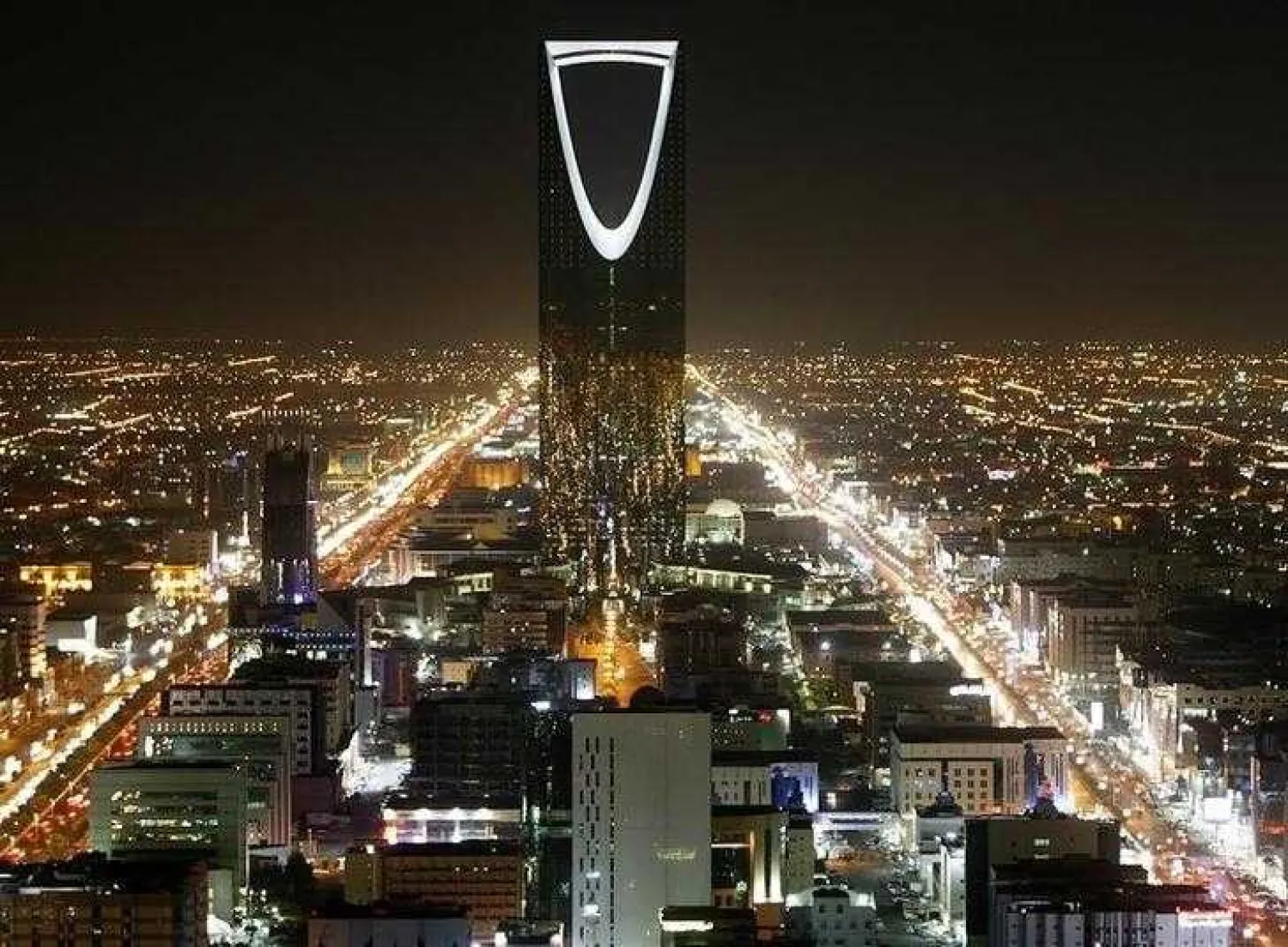 The Kingdom Tower stands in the night in Riyadh, Saudi Arabia (File Photo: Reuters)