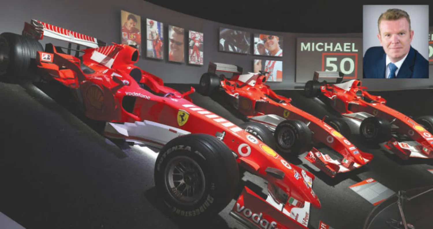 جانب من معرض «مايكل 50» الذي أقامته «فيراري» - كريستيان مونييه