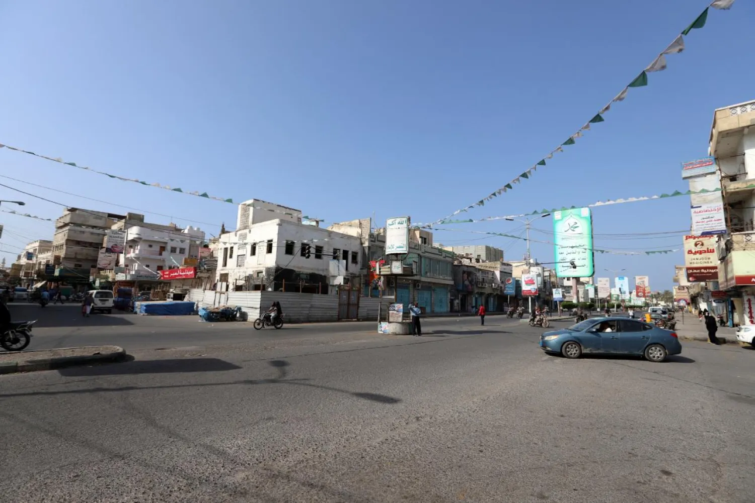 A view of a street in the Red Sea city of Hodeidah, Yemen December 19, 2018. (Reuters)