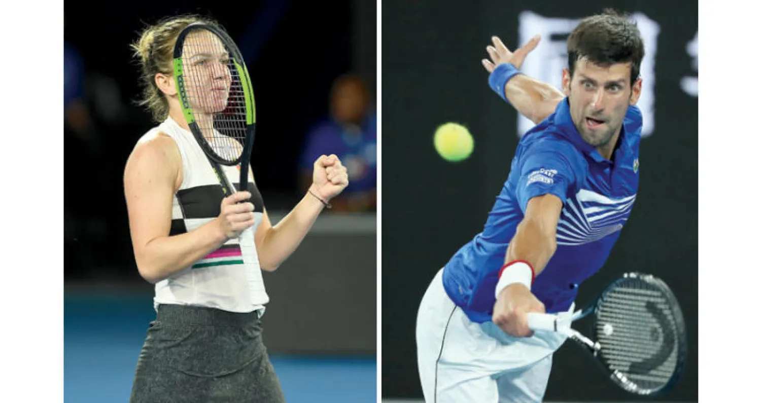 ديوكوفيتش يواصل تقدمه (رويترز)  -  هاليب عانت لتجاوز كانيبي (إ.ب.أ)