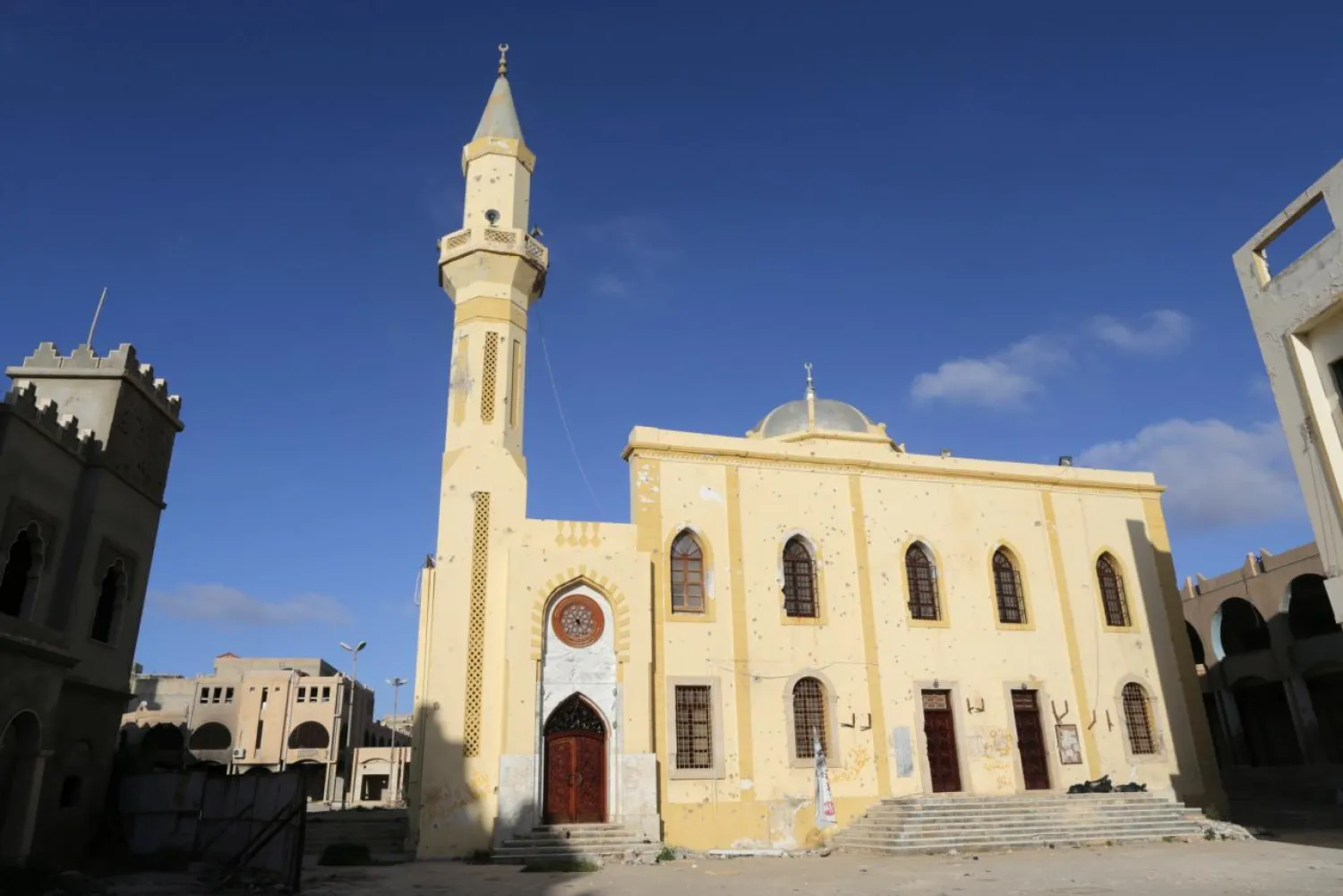 A historic mosque, that was damaged during a three-year conflict, is seen in Benghazi, Libya February 28, 2018. | REUTERS