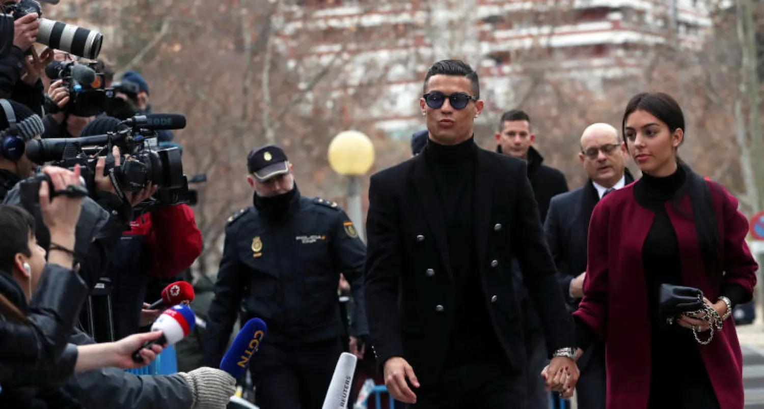 كريستانو رونالدو  وصديقته جورجينا رودريجيز (رويترز)