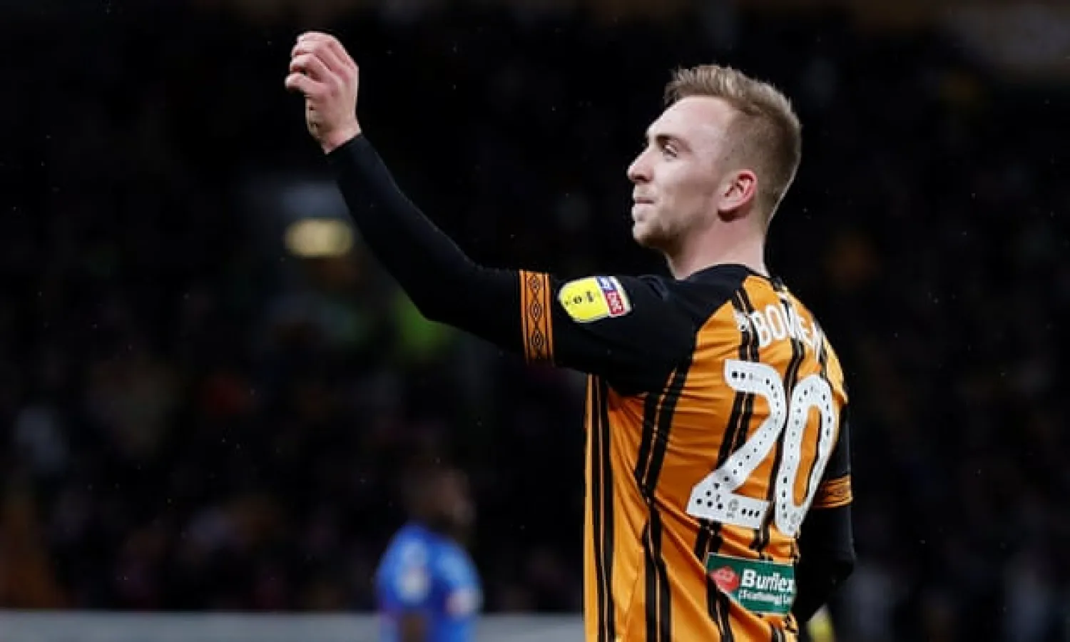  Jarrod Bowen has been in irresistible goalscoring form for the resurgent Tigers. Photograph: Lee Smith/Action Images
