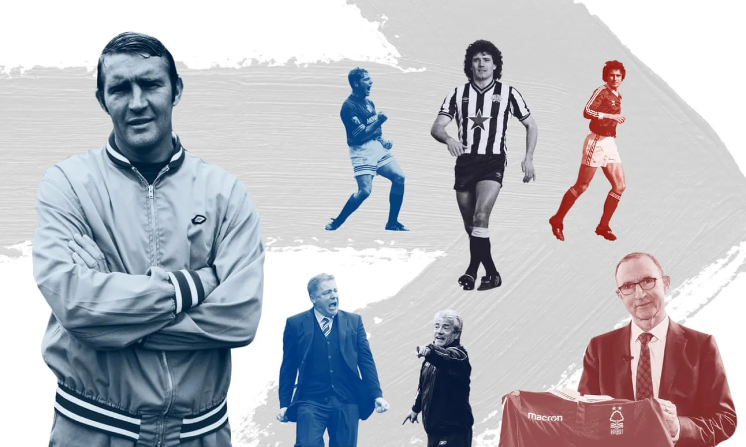  Malcolm Allison, Ally McCoist and Kevin Keegan have returned to manage their former clubs with differing degrees of success. How will Martin O’Neill fare at Nottingham Forest? Photograph: Tom Jenkins, Getty Images, PA and Rex/Shutterstock
