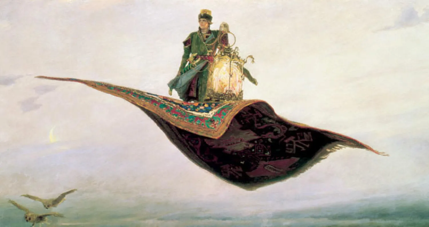 بساط الريح من حكايات «ألف ليلة وليلة»