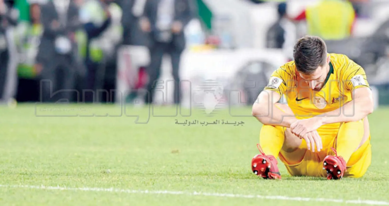 ديجينيك حزينا بعد خروج منتخب بلاده من بطولة آسيا (تصوير: سعد العنزي)