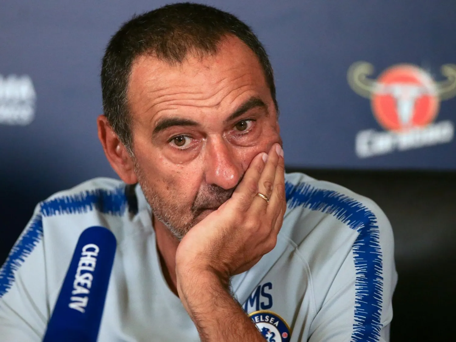 Chelsea manager Maurizio Sarri. (Getty Images)