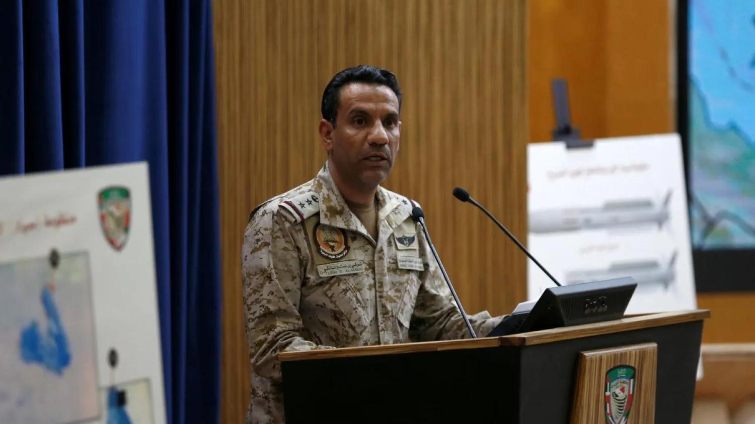 Arab Coalition spokesman Colonel Turki al-Maliki. Reuters file photo
