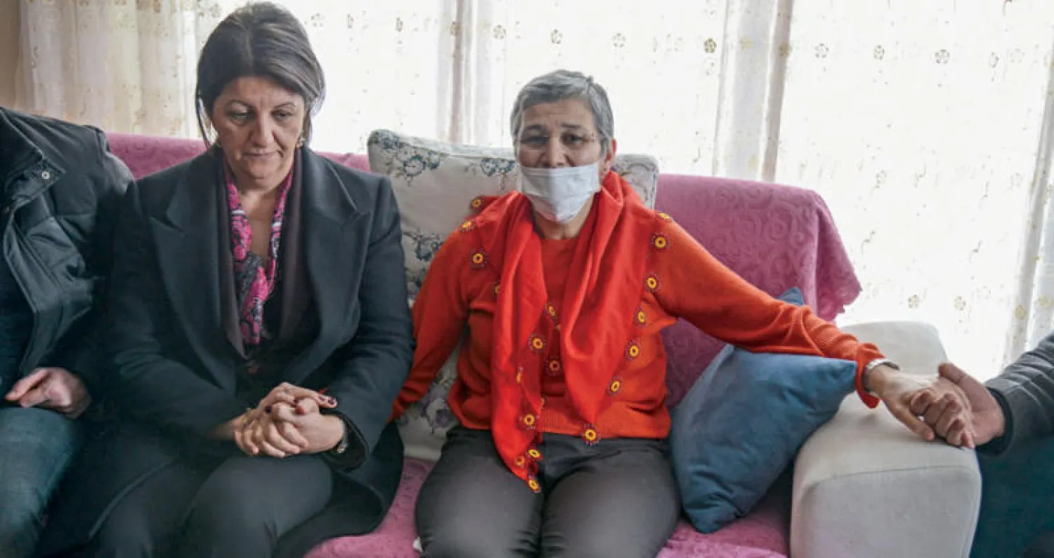 ليلى جوفن النائبة بالبرلمان التركي التي أطلق سراح قبل أيام (أ.ف.ب)