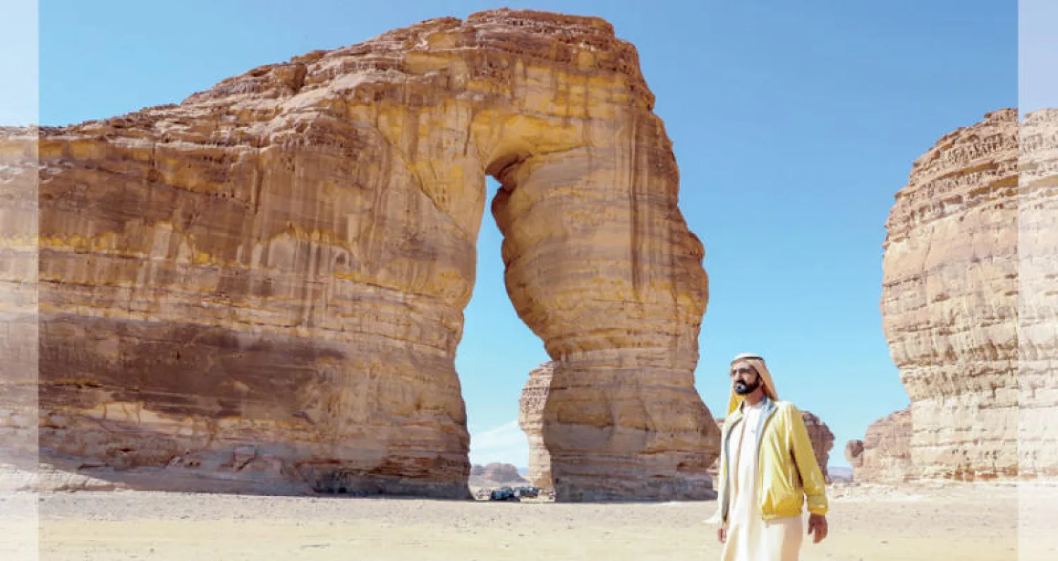 الشيخ محمد بن راشد في محافظة العلا (وام)