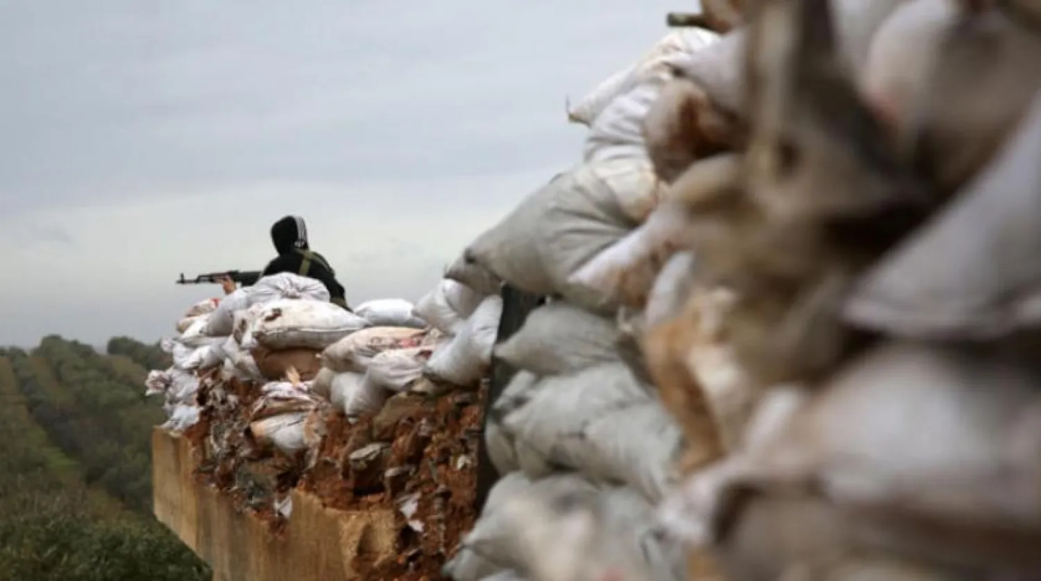 A fighter from a Turkish-supported Syrian faction in Tal al-Hajar, near Aleppo. (AFP)