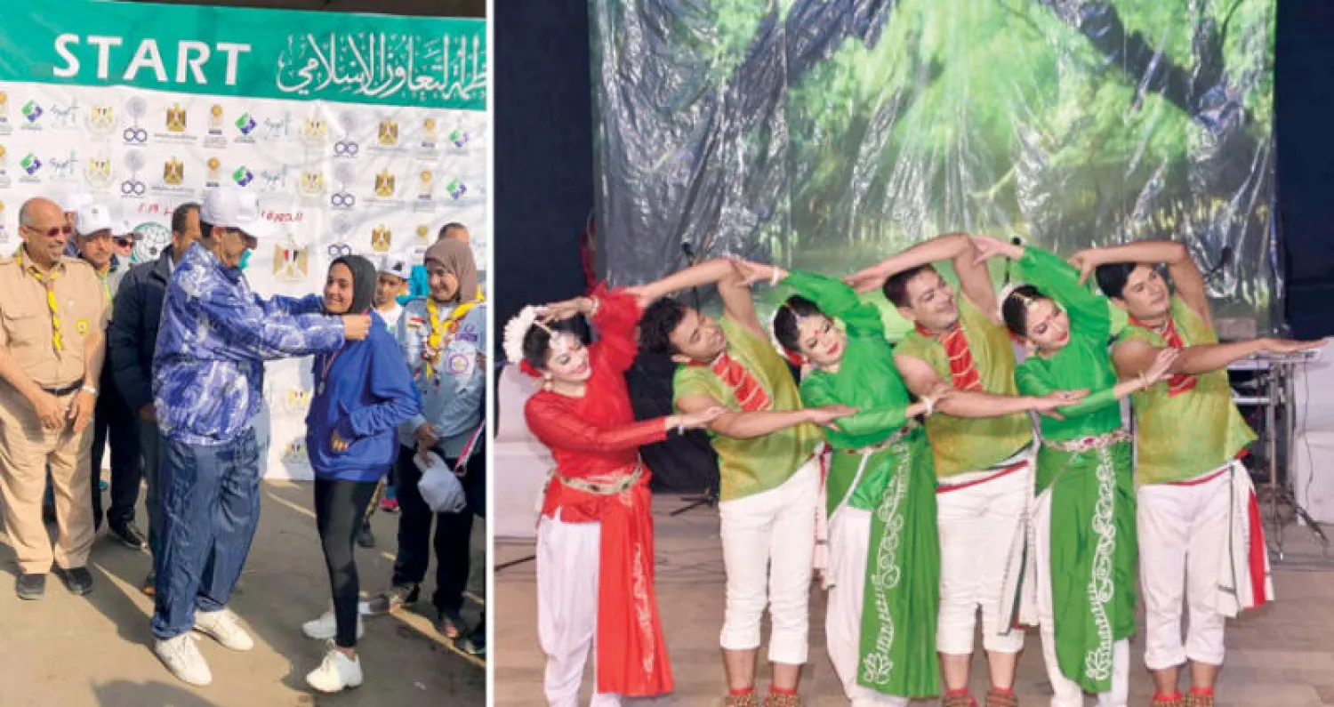 من العروض الفنية  -  تكريم الفائزين في الماراثون