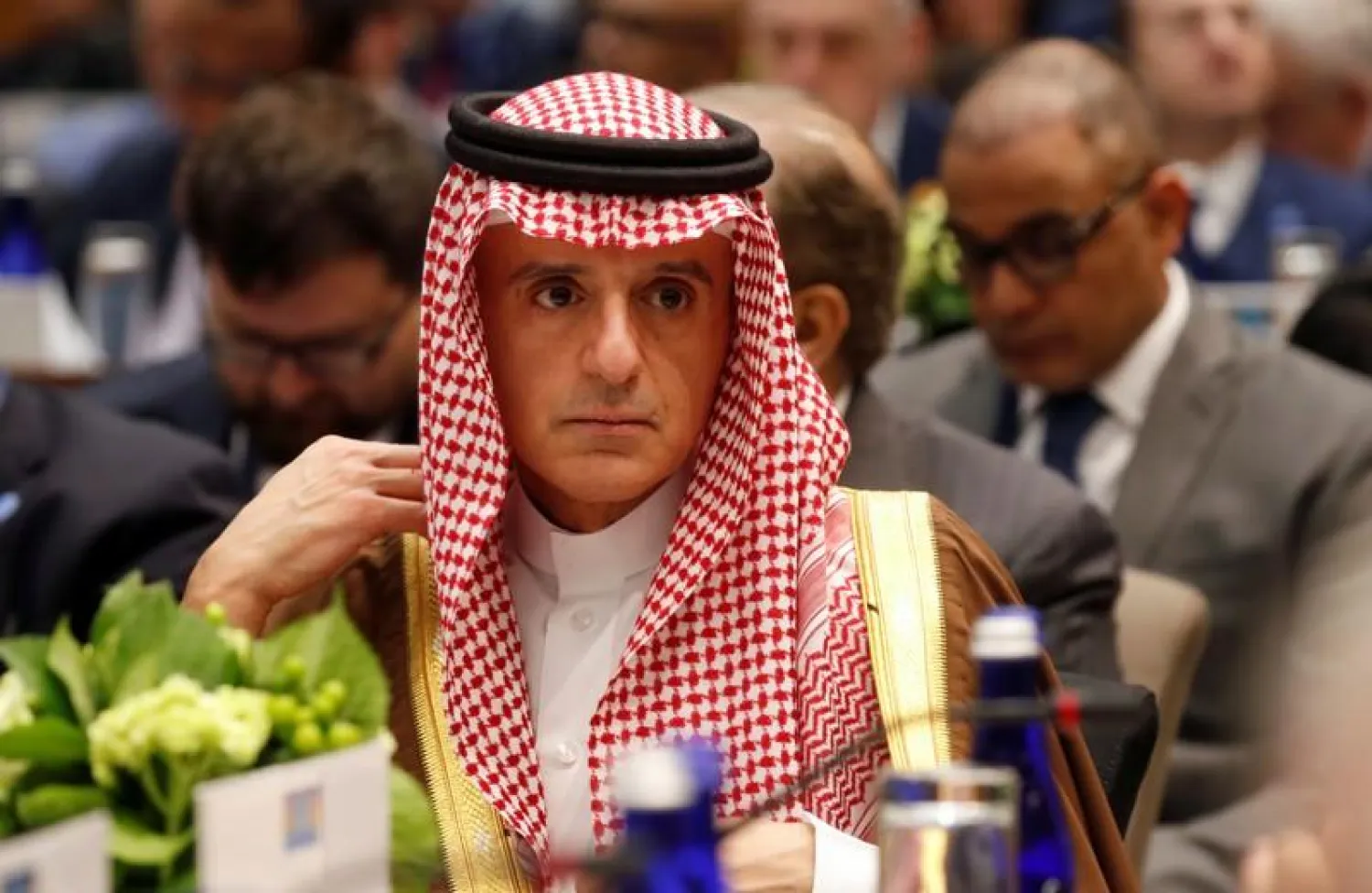 Saudi Foreign Minister Adel al-Jubeir attends a gathering of foreign ministers aligned toward the defeat of ISIS at the State Department in Washington, US, February 6, 2019 (Reuters)

