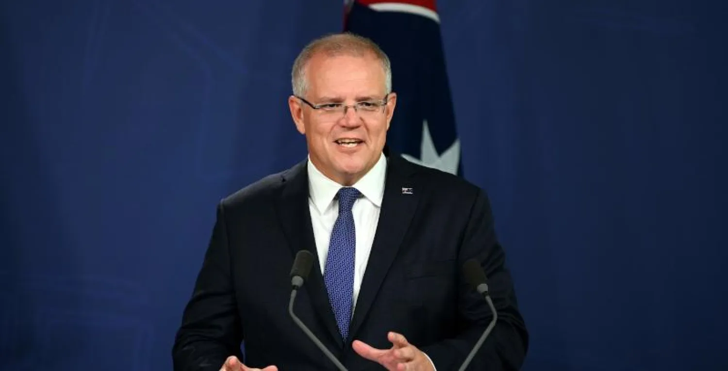 رئيس الوزراء الأسترالي سكوت موريسون (أ.ف.ب)