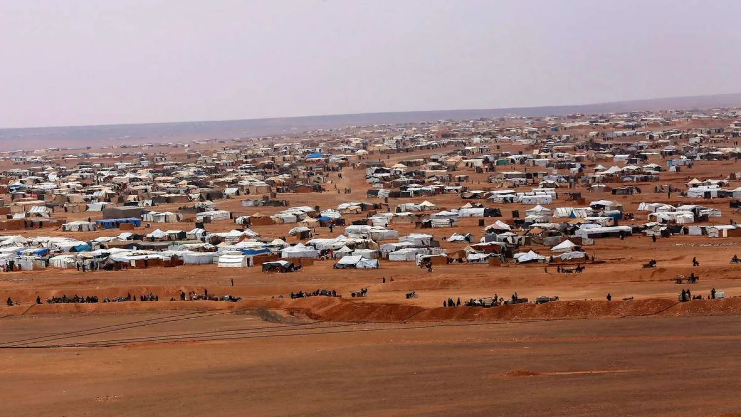 A view of the Rukban refugee camp in Syria. (AP)