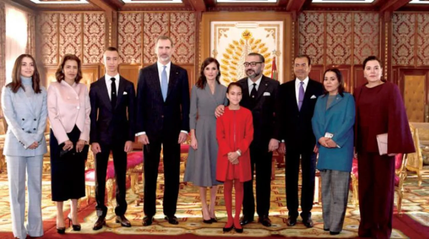 ​İspanya Kralı ve ailesi Rabat’taki Kraliyet Sarayı’nda Fas Kralı tarafından karşılandı (MAP)