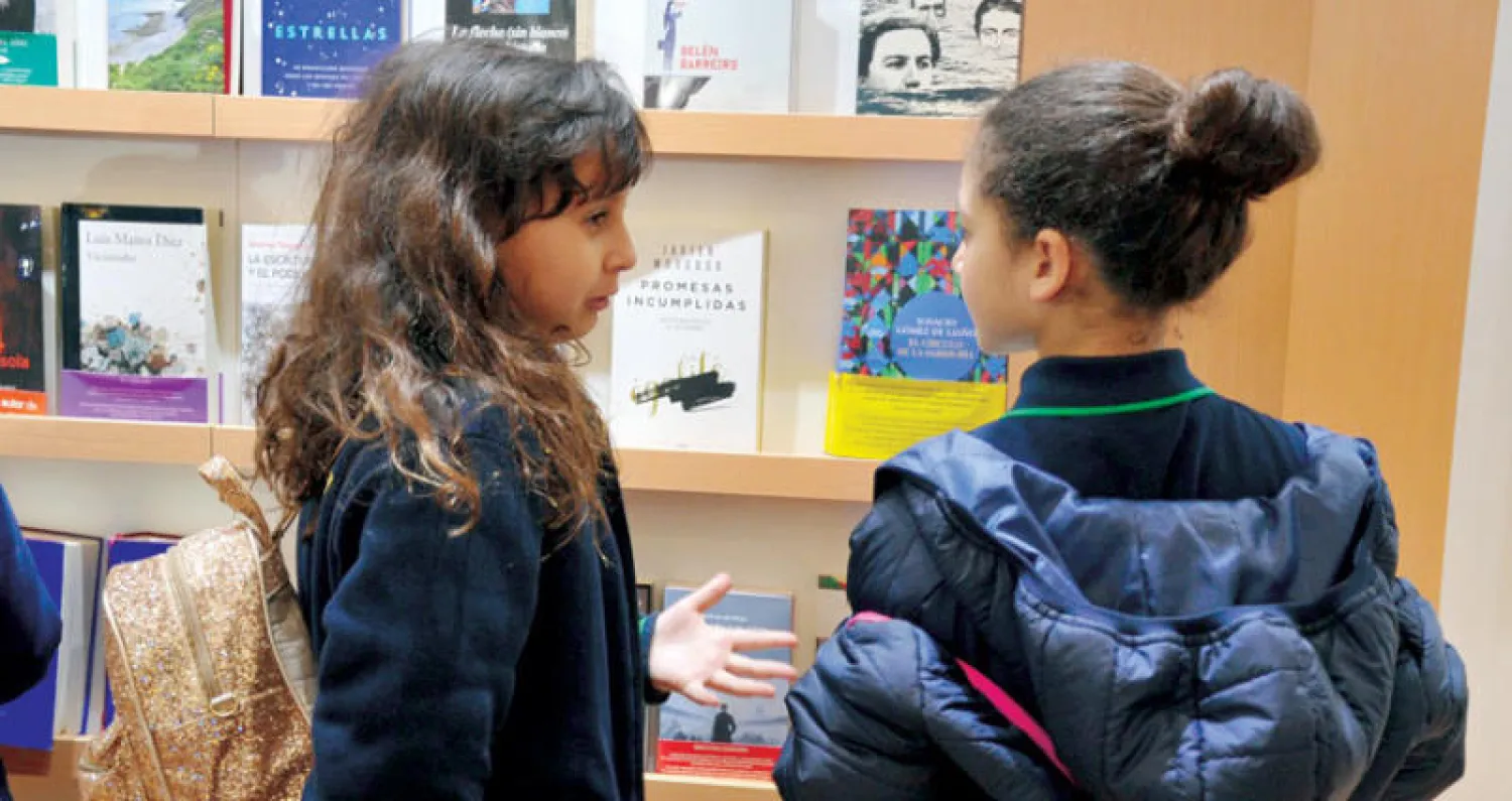 أطفال في معرض الكتاب بالدار البيضاء