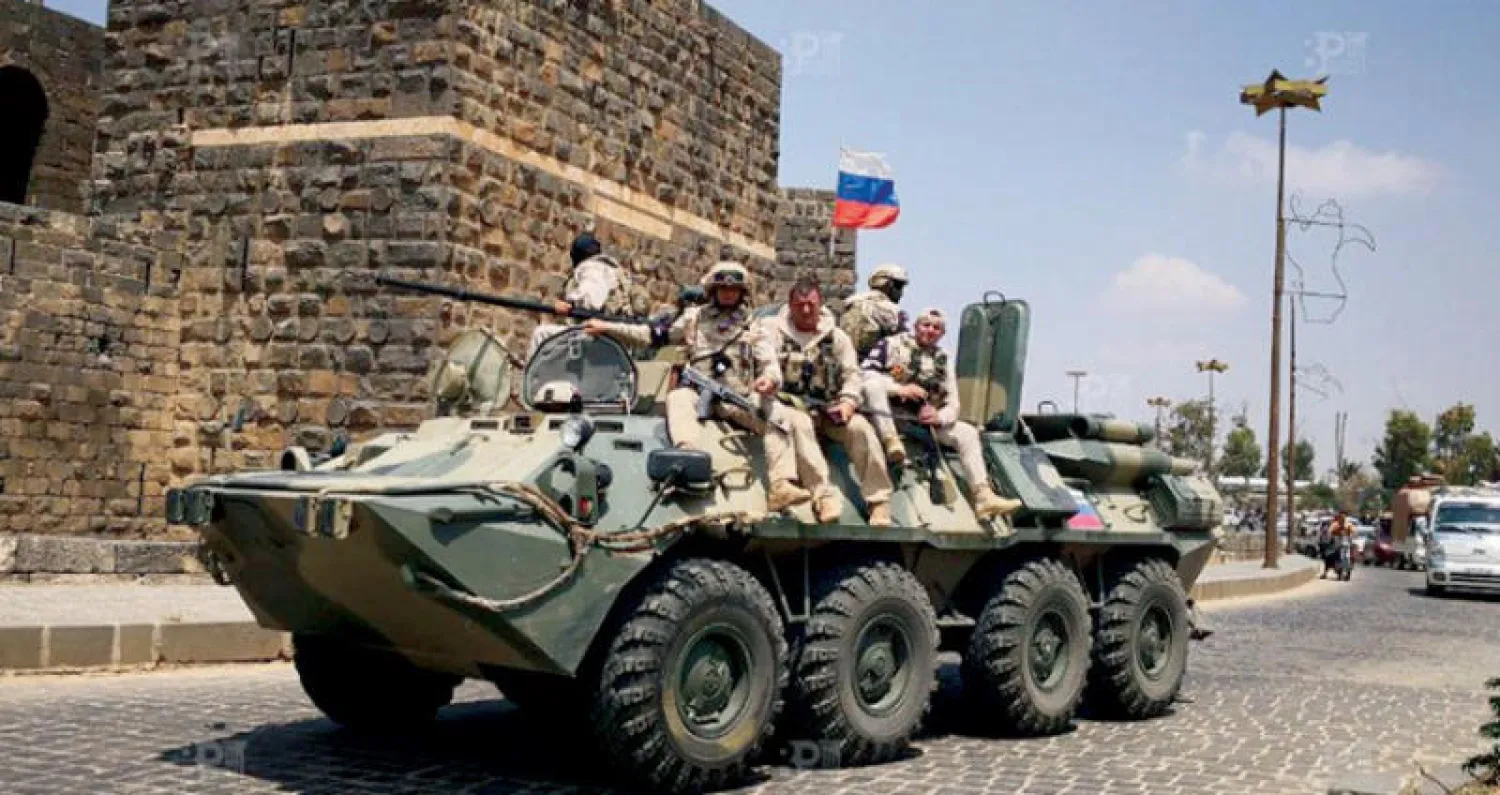 عربة روسية جنوب سوريا (الشرق الاوسط)