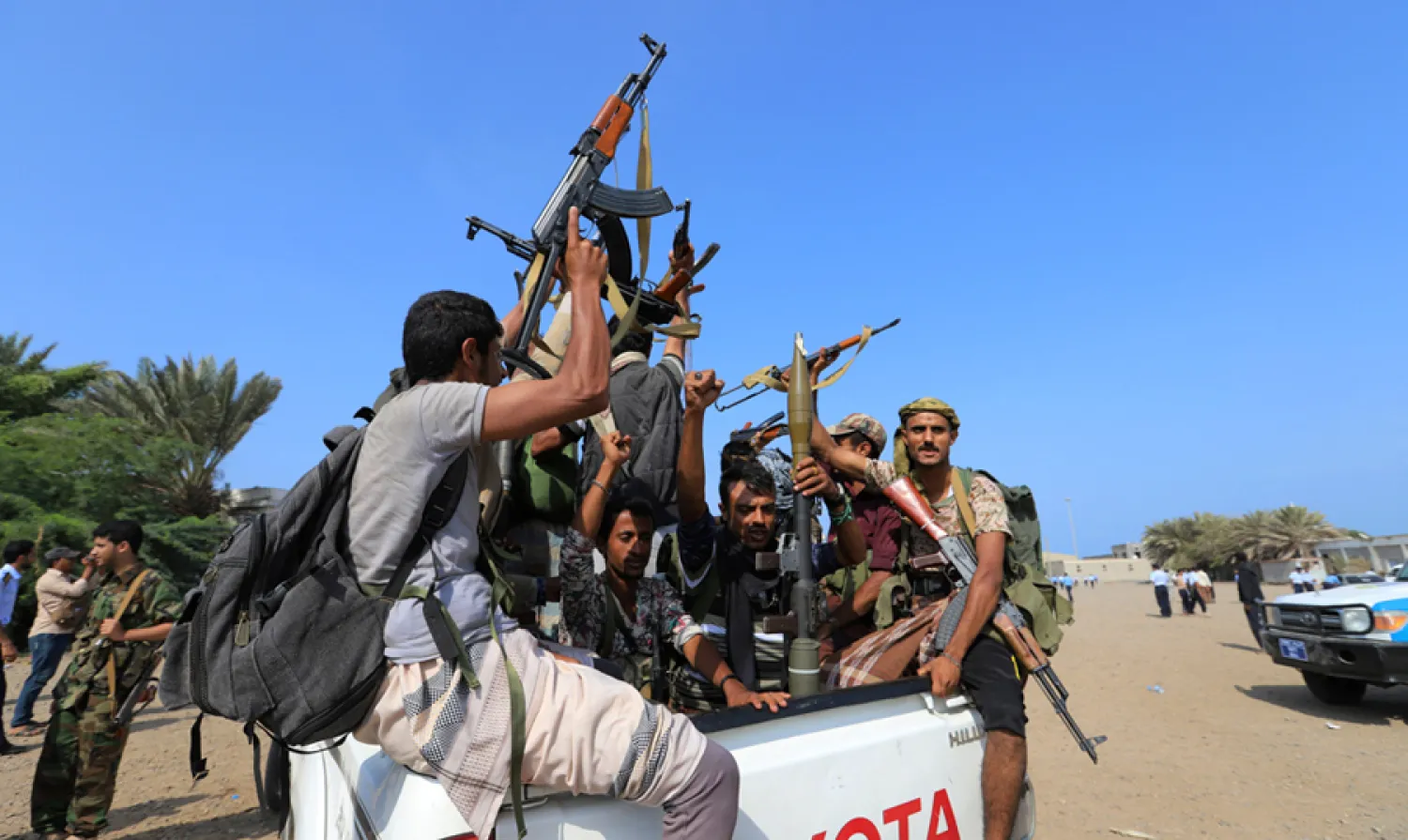 Houthi militants on a truck. (REUTERS/Abduljabbar Zeyad/File Photo)