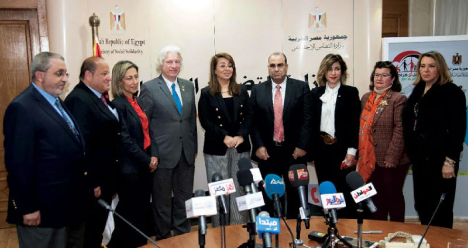 جانب من توقيع البروتوكول بين وزارة التّضامن ونادي روتاري مصر