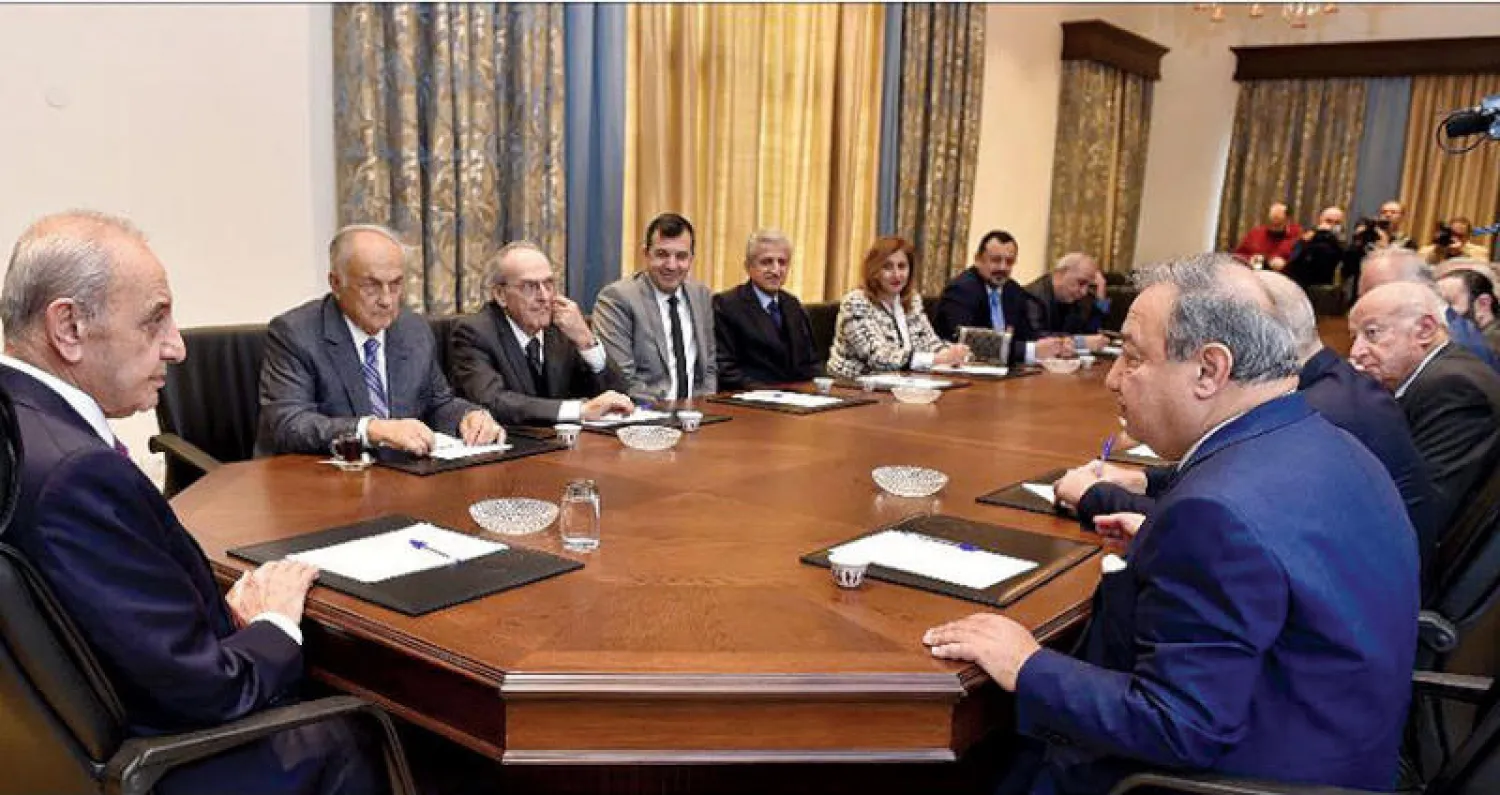 بري خلال استقباله مجلس نقابة الصحافة