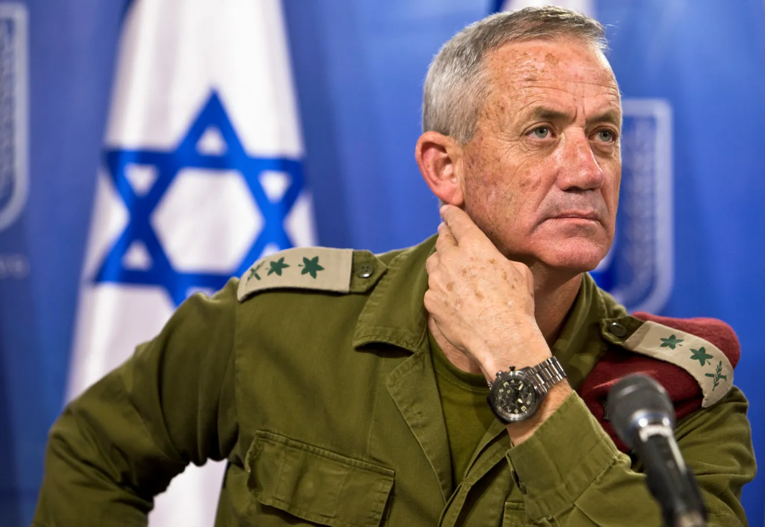 Retired military chief Benny Gantz. Reuters file photo