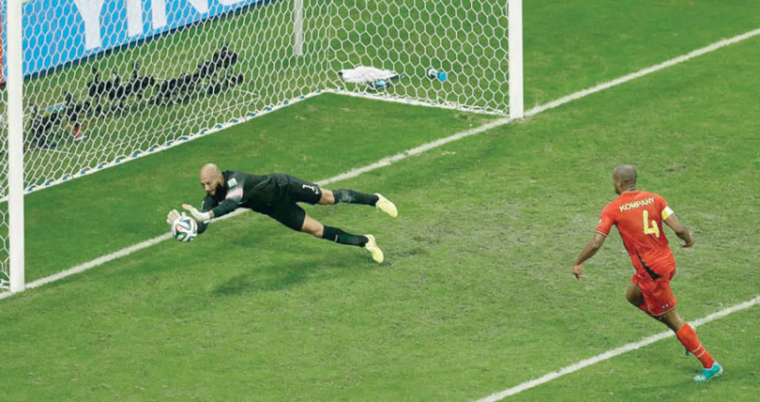 هاوارد يدافع عن الشباك الأميركية أمام بلجيكا في مونديال 2014