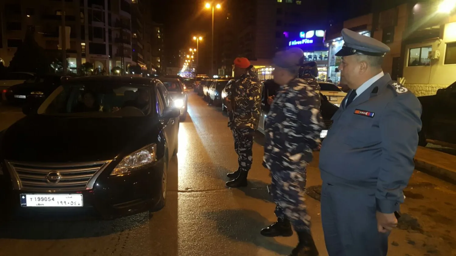 File Photo- Internal Security Forces set up mobile checkpoints in different areas in the city of Tripoli, to inspect cars, check identities and arrest wanted individuals (NNA)