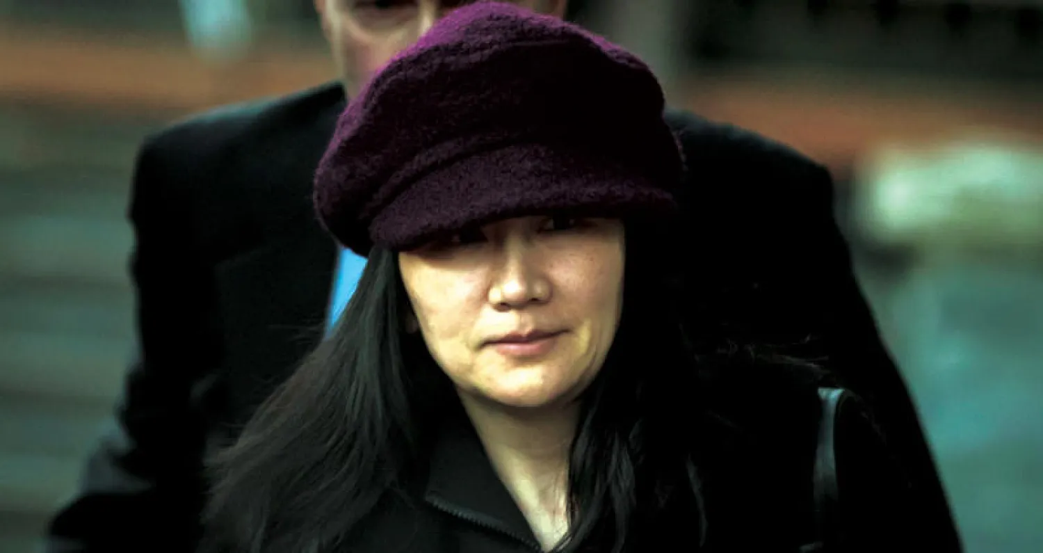 مديرة «هواوي» مينغ وانتشو (أ.ب)