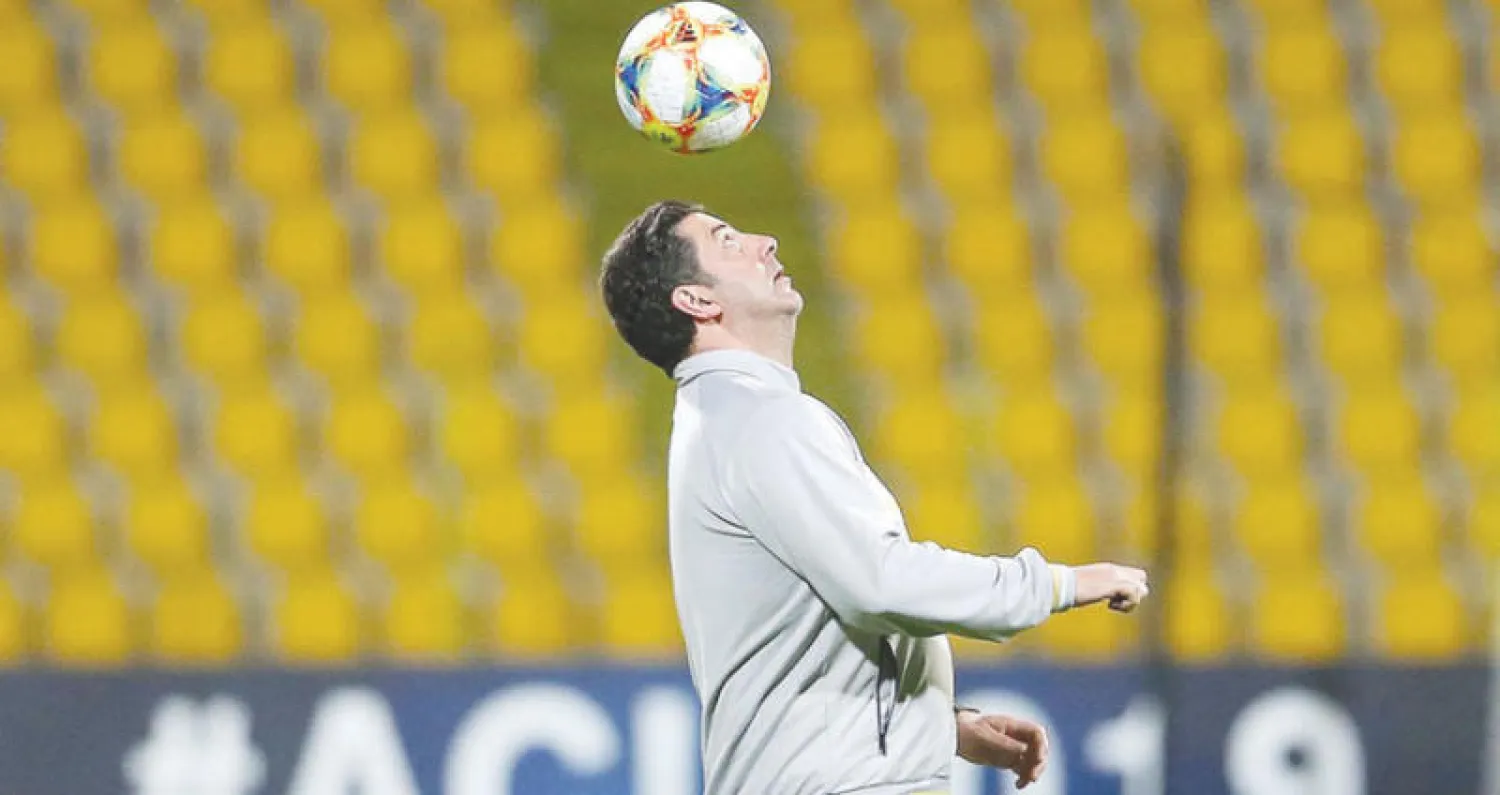 فيتوريا خلال التدريبات أمس (الشرق الأوسط)