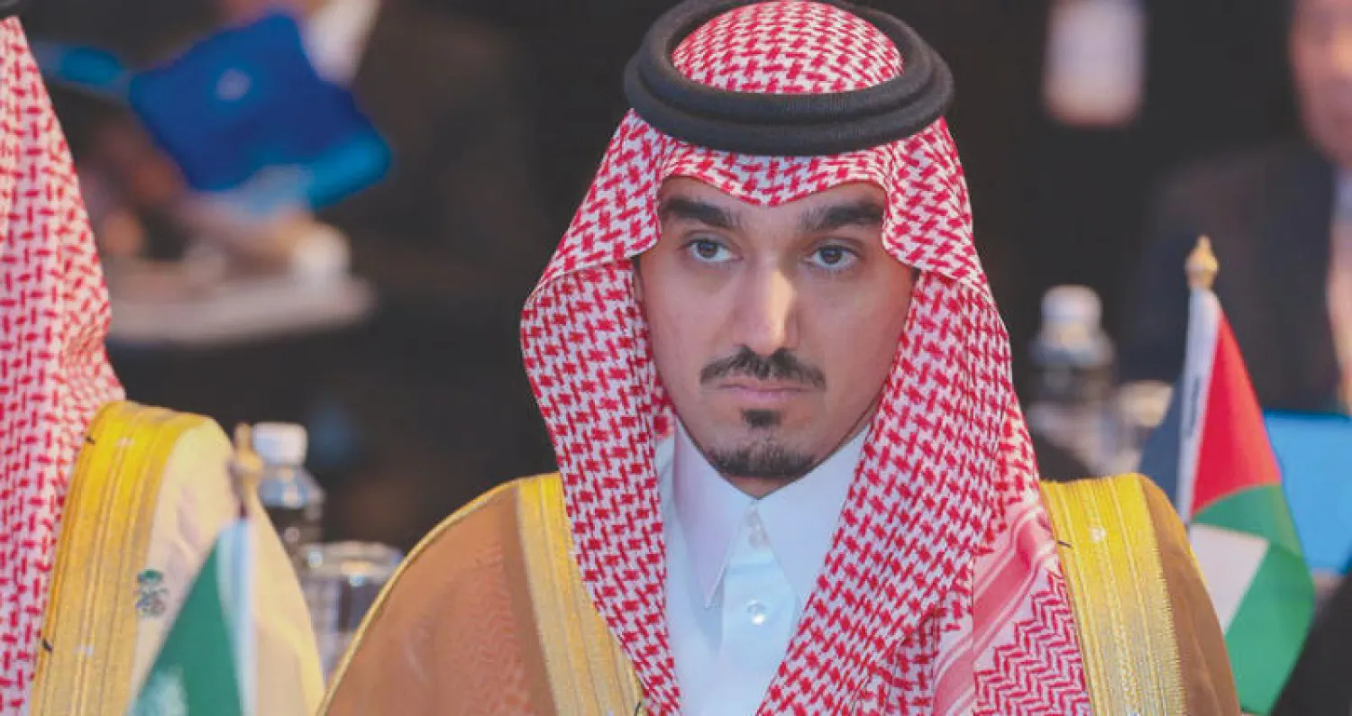 الأمير عبدالعزيز الفيصل لدى حضوره اجتماعات المجلس الأولمبي الآسيوي (الشرق الأوسط)