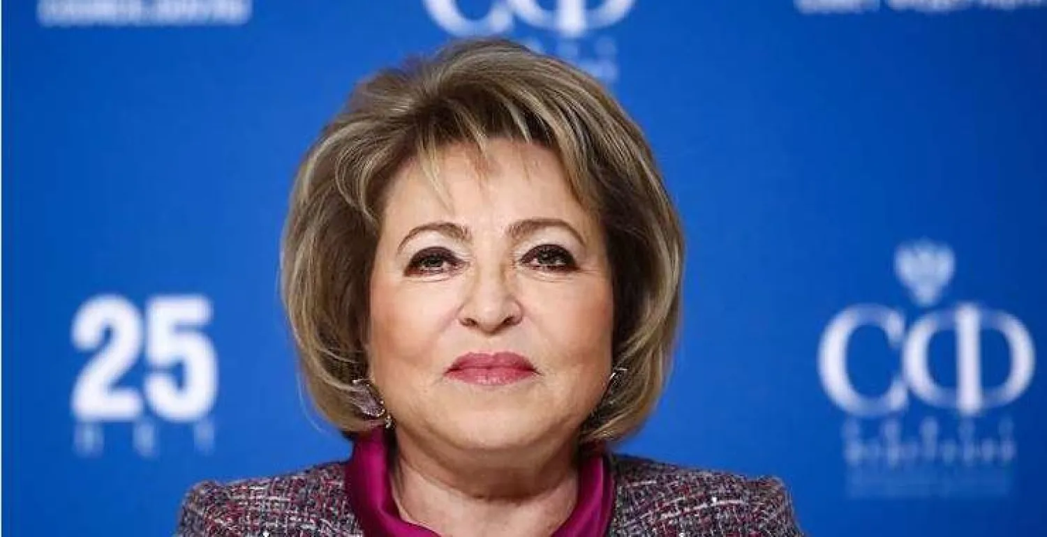 فالنتينا ماتفيينكو رئيسة مجلس الاتحاد الروسي (تاس)