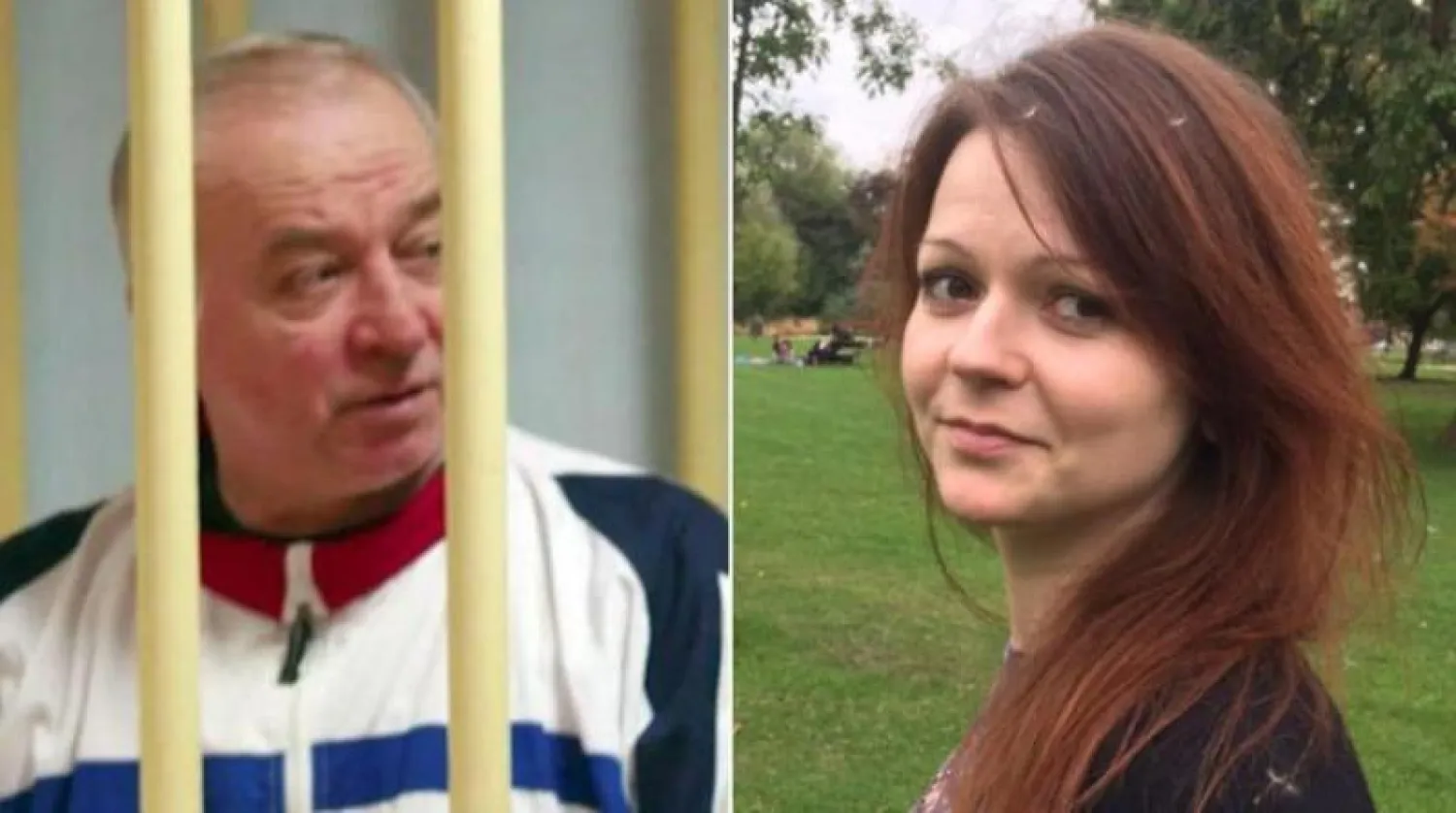 الجاسوس الروسي المزدوج السابق سيرغي سكريبال وابنته يوليا (أ.ف.ب)